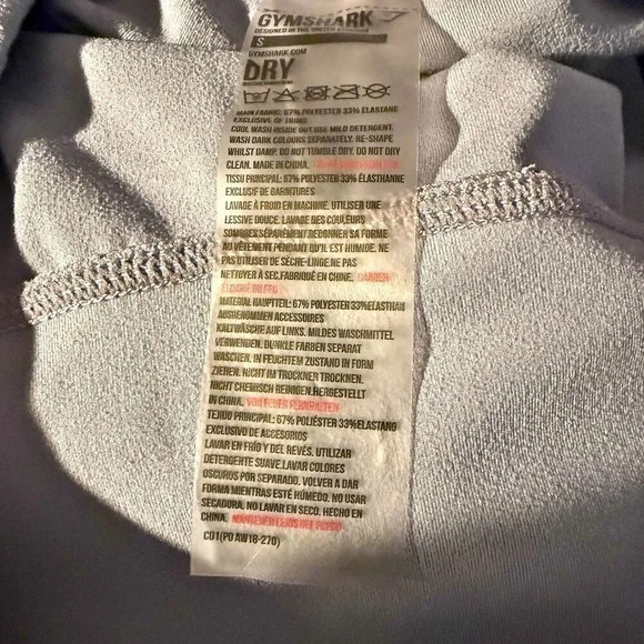 GYMSHARK | Dark Periwinkle Blue High Waist Leggings Soft Logo | Size Small - Picture 6 of 6